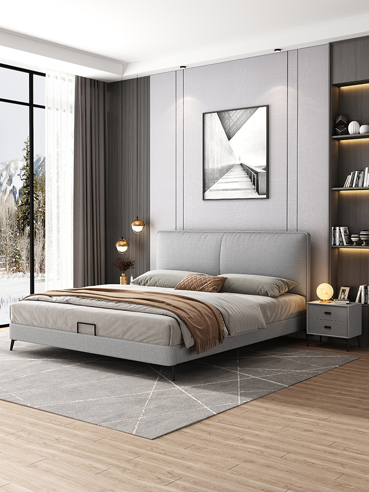弗朗蒂莎-梦系列 现代简约 科技布床 实木多层板环保内部框架 卧室  #311（科技布）#