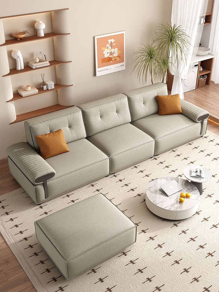弗莱美 现代休闲 沙发 高级材质 进口樟子松框架 磨砂科技布 #Q29#