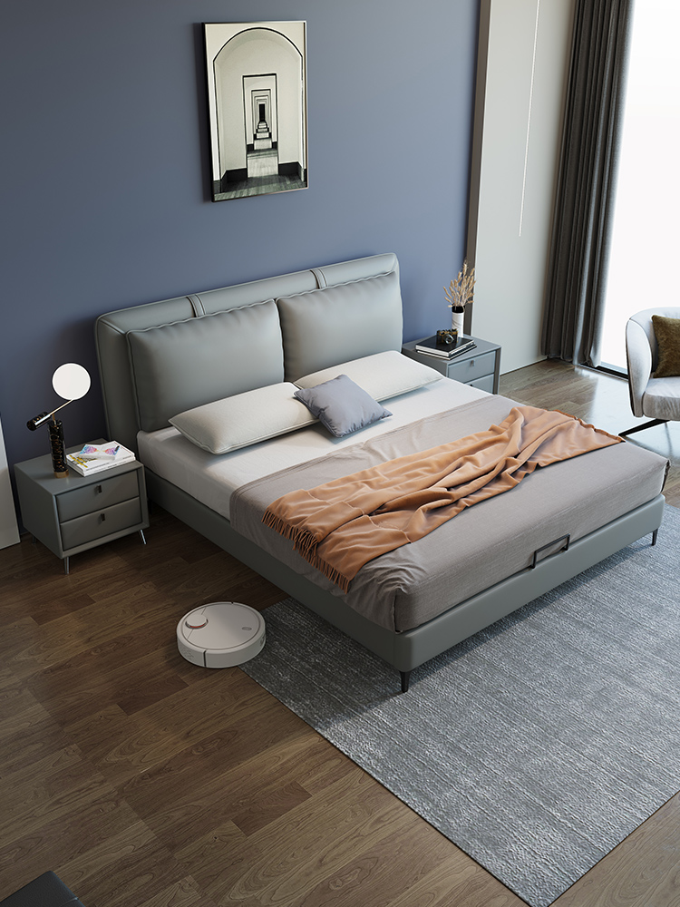 弗朗蒂莎-梦系列 意式轻奢 仿真皮床高品质 卧室的舒适之选#906#