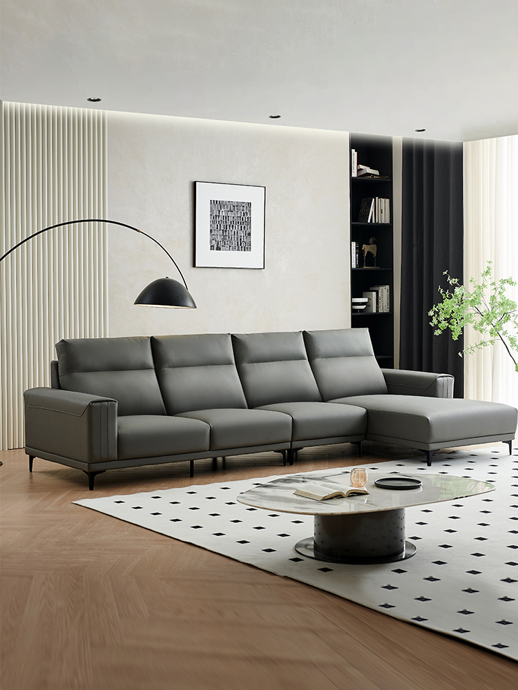 诗艺轩 现代极简 沙发 直排 触感细腻 科技布 布艺沙发 #713#