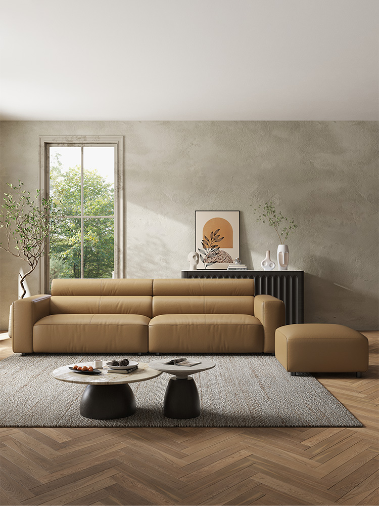 沐露梳风 现代简约 直排沙发 客厅家用 多人沙发#P07沙发#