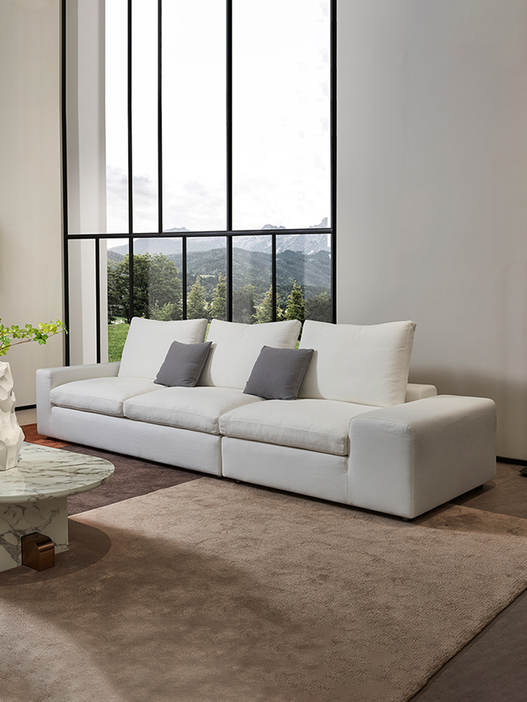 艾托纳 现代简约 沙发 客厅 棉麻 记忆棉填充 #MG1052#